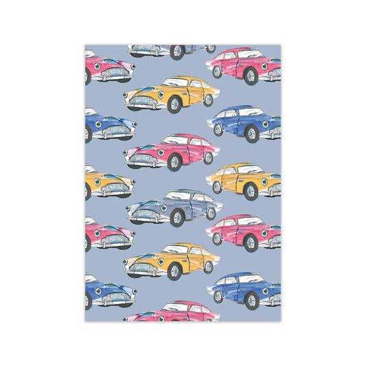 Laura Irwin Vintage Cars A2 Black with White Mount