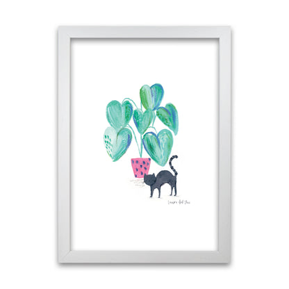 Laura Irwin Cat and Hpouse Plant A1 Oak with White Mount