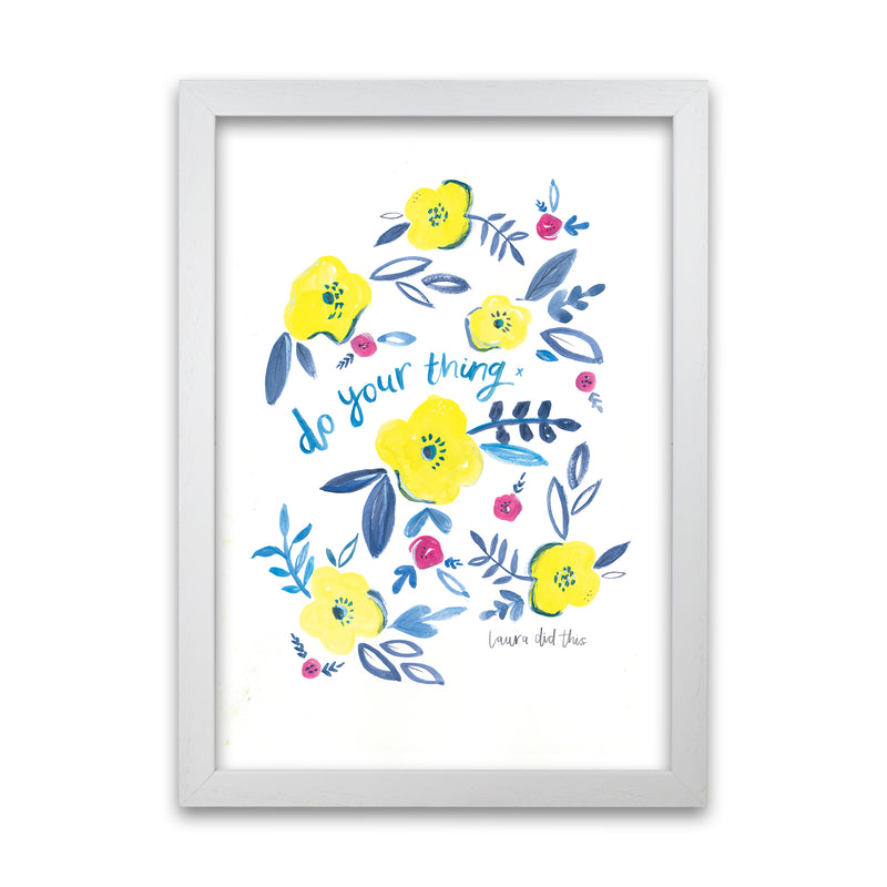 Laura Irwin Do Your Thing Floral A1 Oak with White Mount