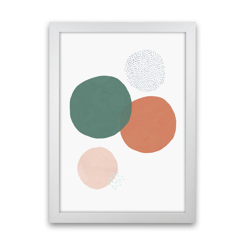 Abstract Soft Circles Art Print by Laura Irwin White Grain