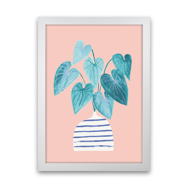 Minimal Houseplant Art Print by Laura Irwin White Grain