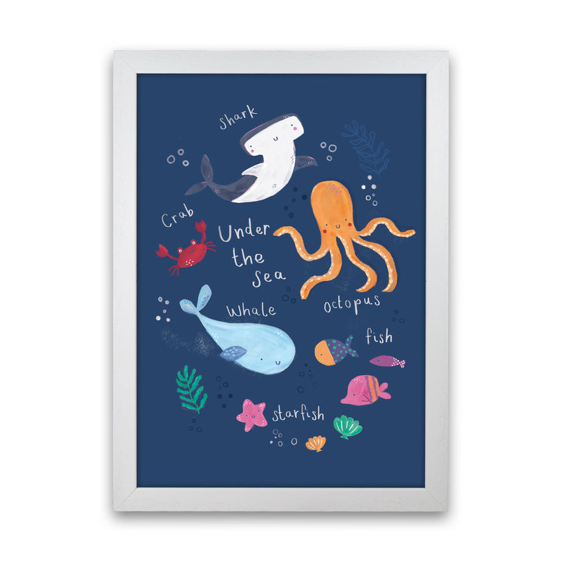 Under The Sea  Art Print by Laura Irwin White Grain