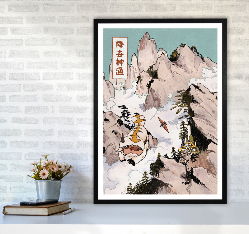 Appa Art Print by Lucy Michelle A1 White Frame