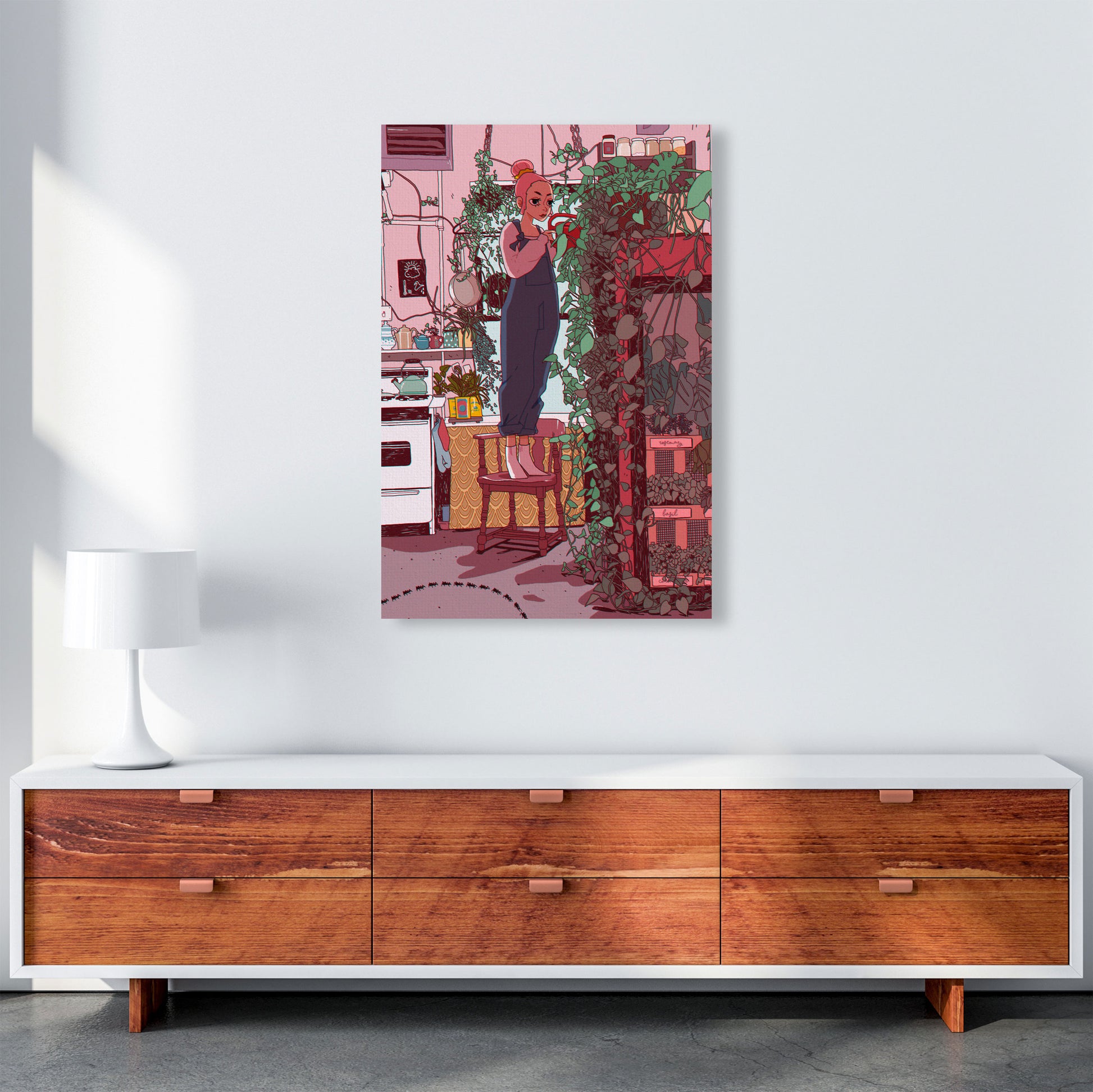 Self Care Art Print by Lucy Michelle A1 Canvas