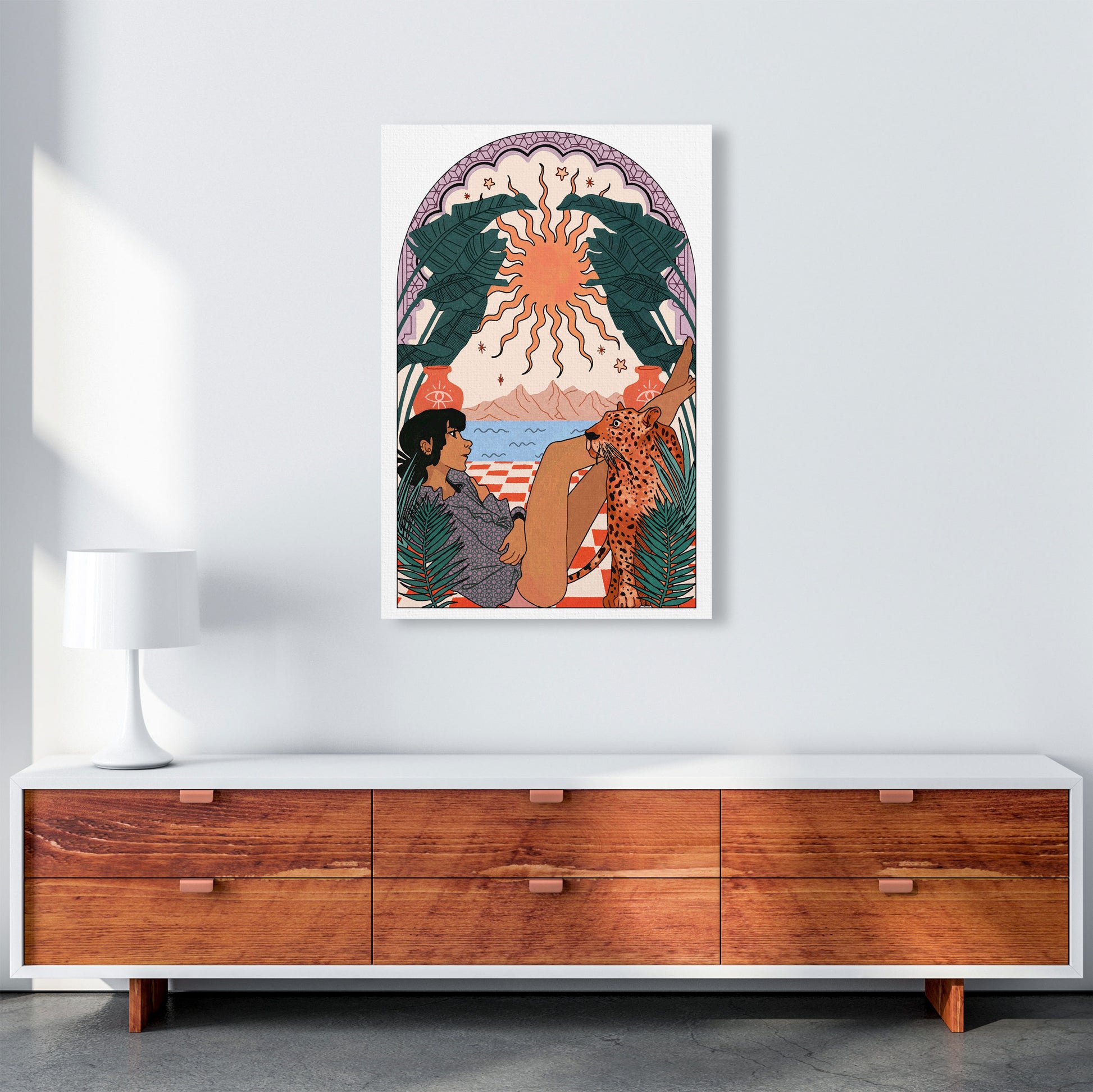 Jaguar Art Print by Lucy Michelle A1 Canvas