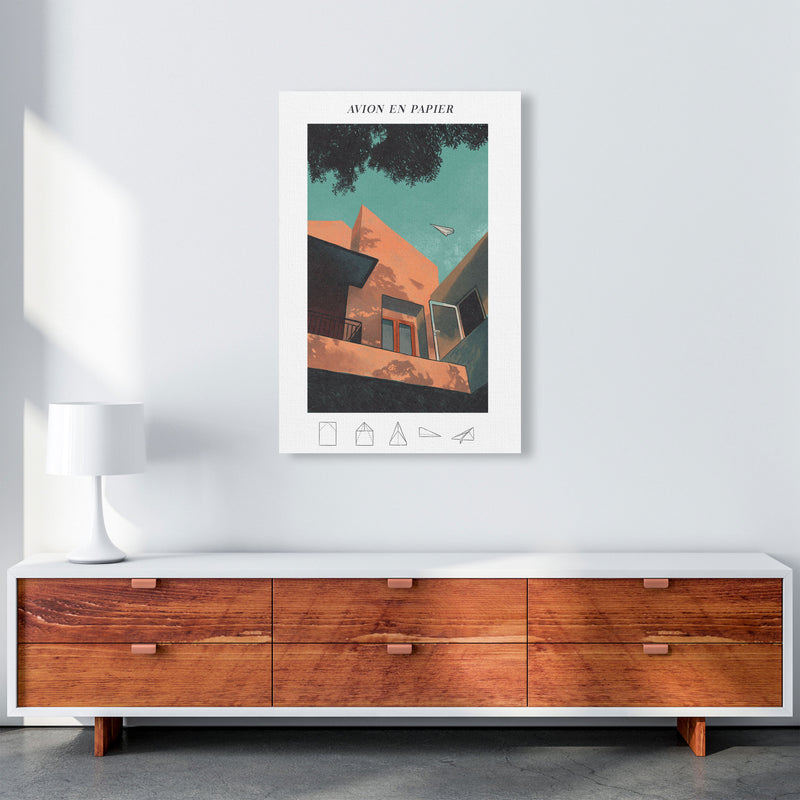 Avion En Papier Art Print by Lucy Michelle A1 Canvas
