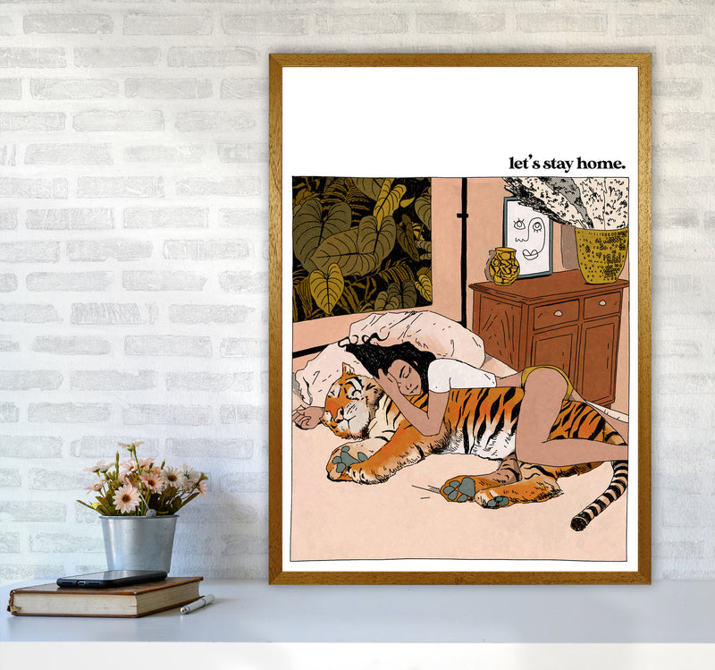 Stay Home Art Print by Lucy Michelle A1 Print Only