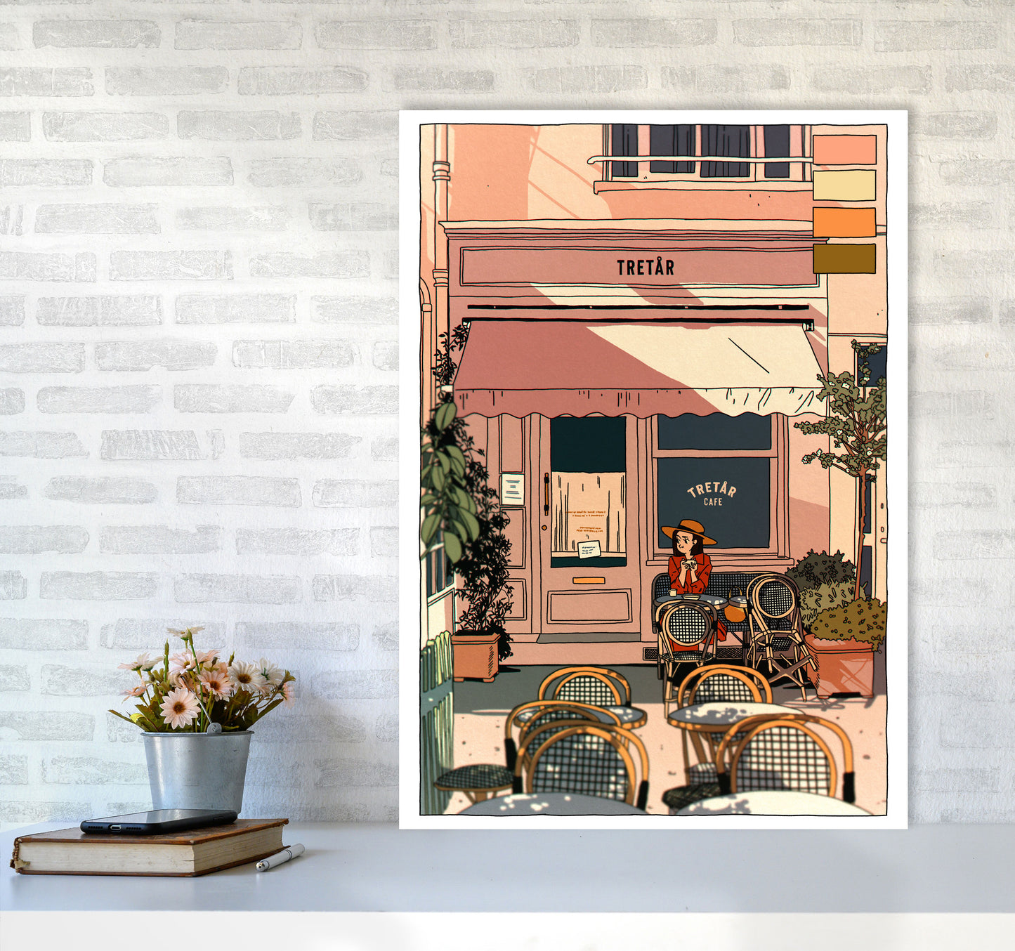 Tretar Art Print by Lucy Michelle A1 Black Frame