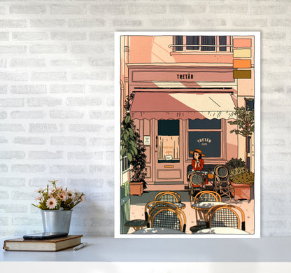 Tretar Art Print by Lucy Michelle A1 Black Frame