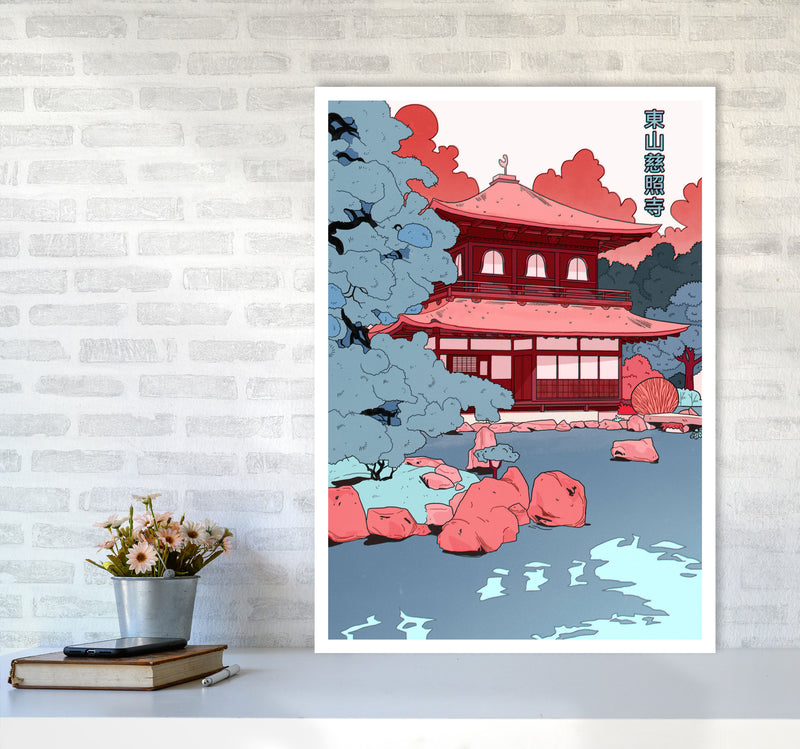 Ginkakuji Art Print by Lucy Michelle A1 Black Frame