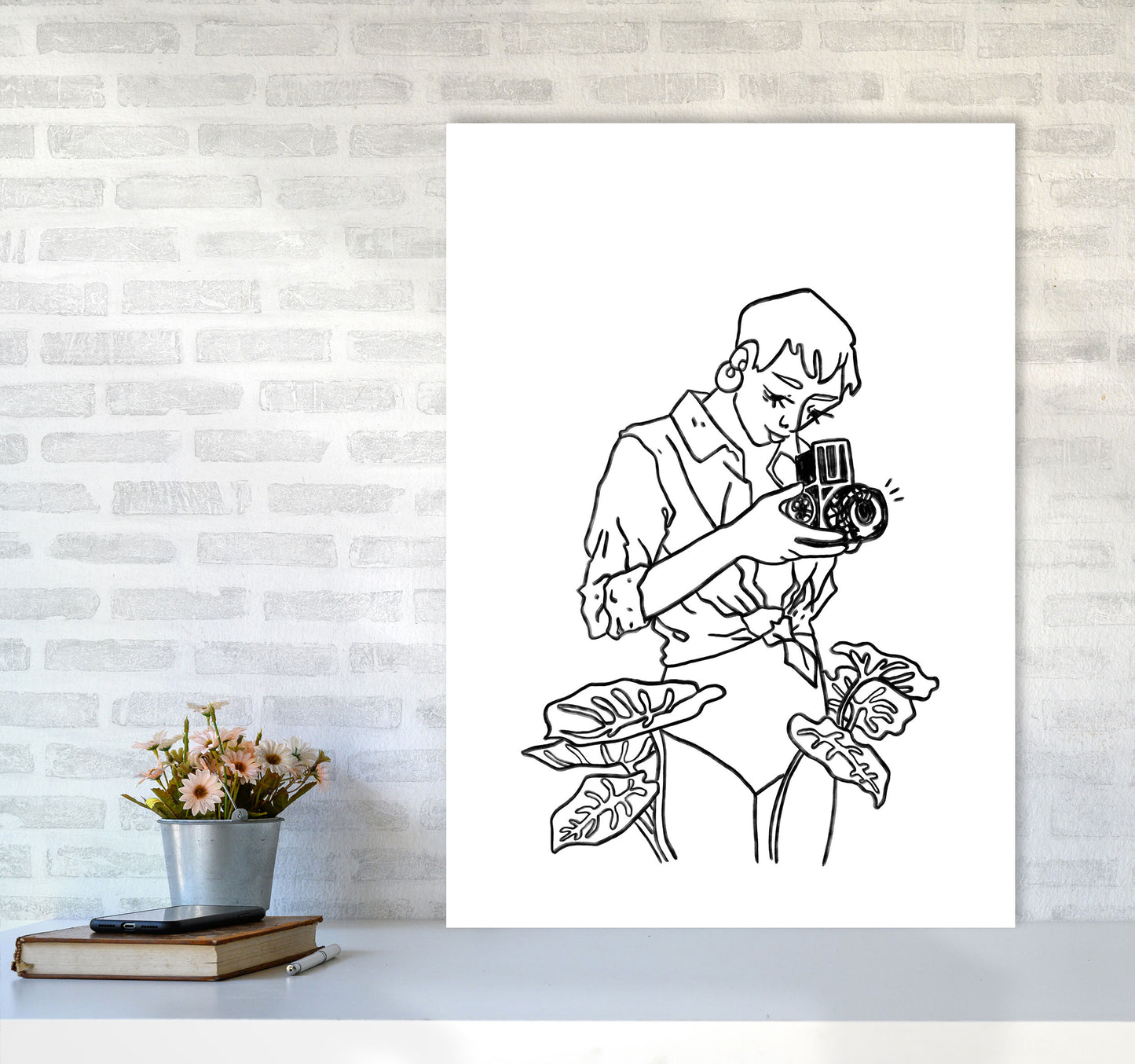 Snap Art Print by Lucy Michelle A1 Black Frame