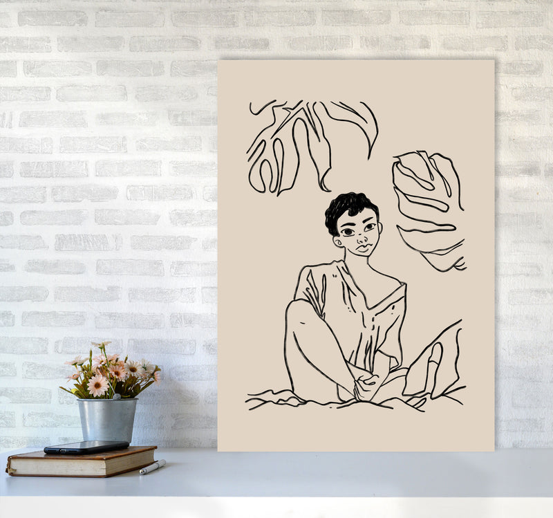 Sundays Art Print by Lucy Michelle A1 Black Frame