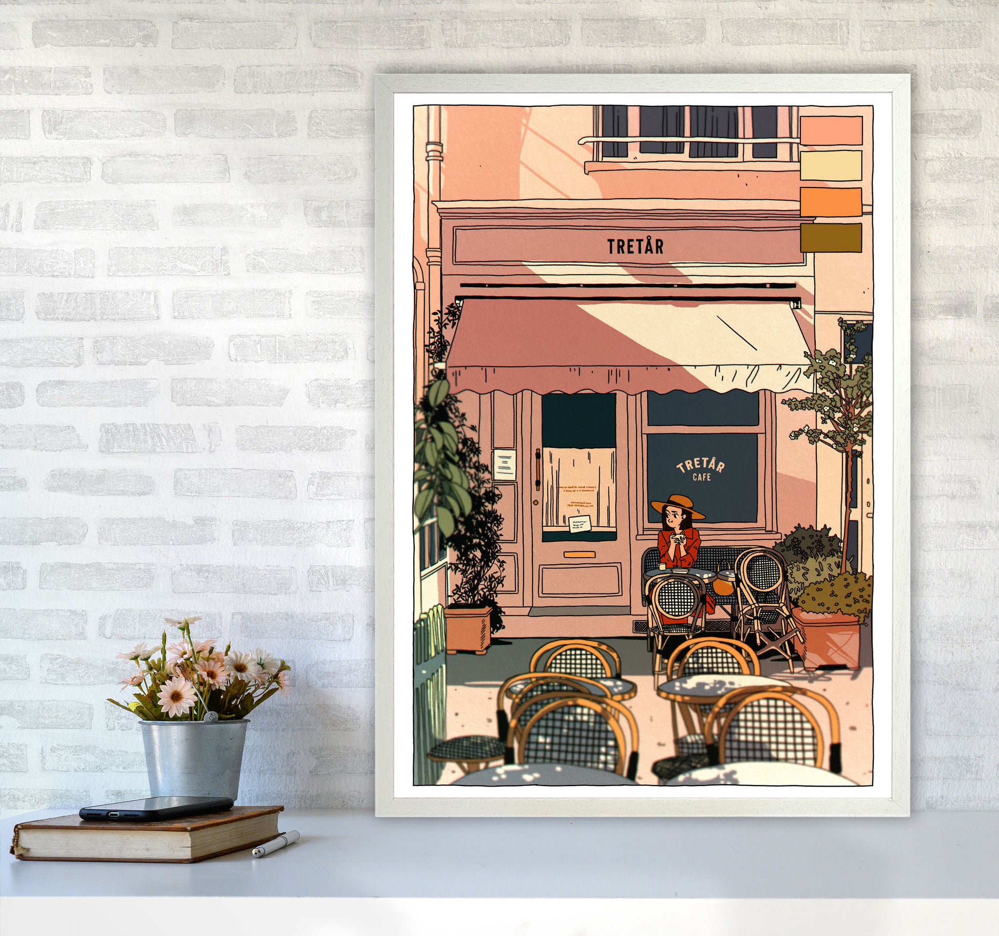 Tretar Art Print by Lucy Michelle A1 Oak Frame