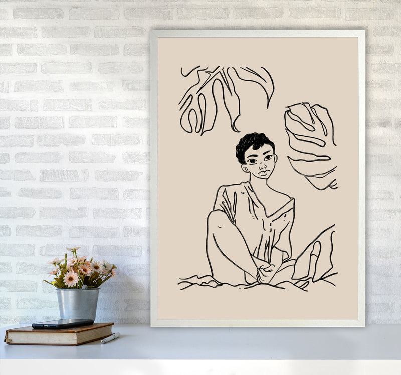 Sundays Art Print by Lucy Michelle A1 Oak Frame