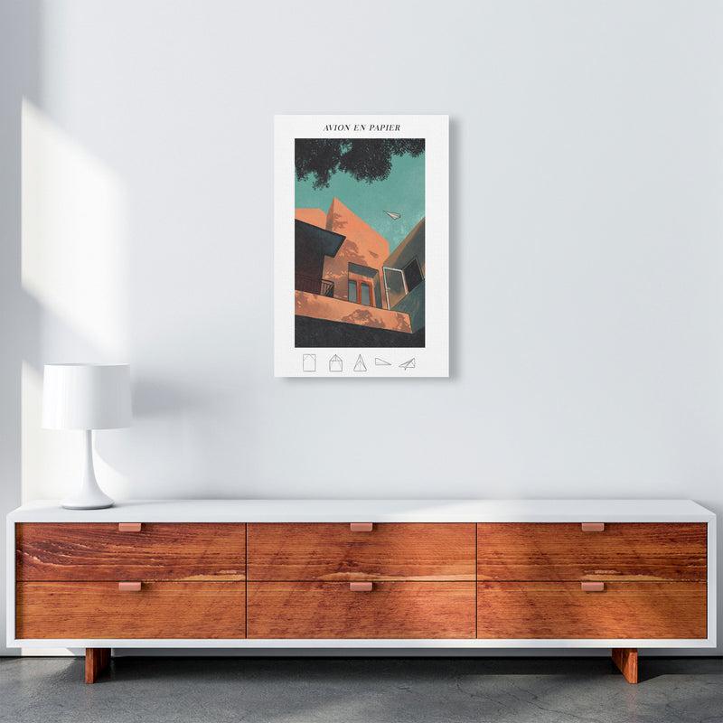 Avion En Papier Art Print by Lucy Michelle A2 Canvas