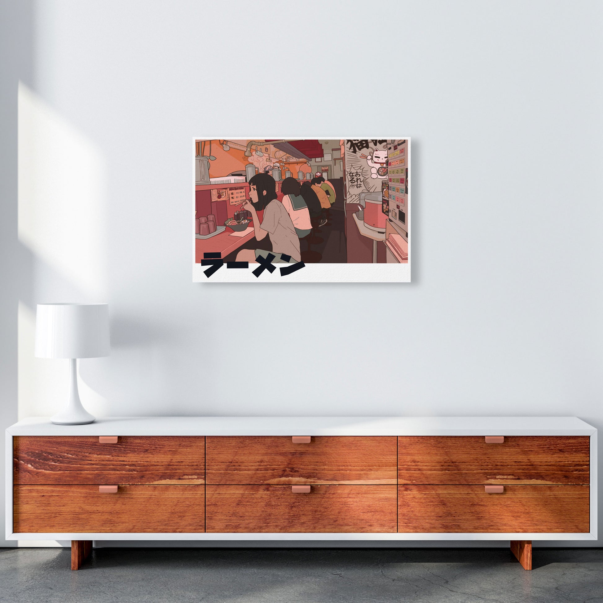 Ramen Art Print by Lucy Michelle A2 Canvas