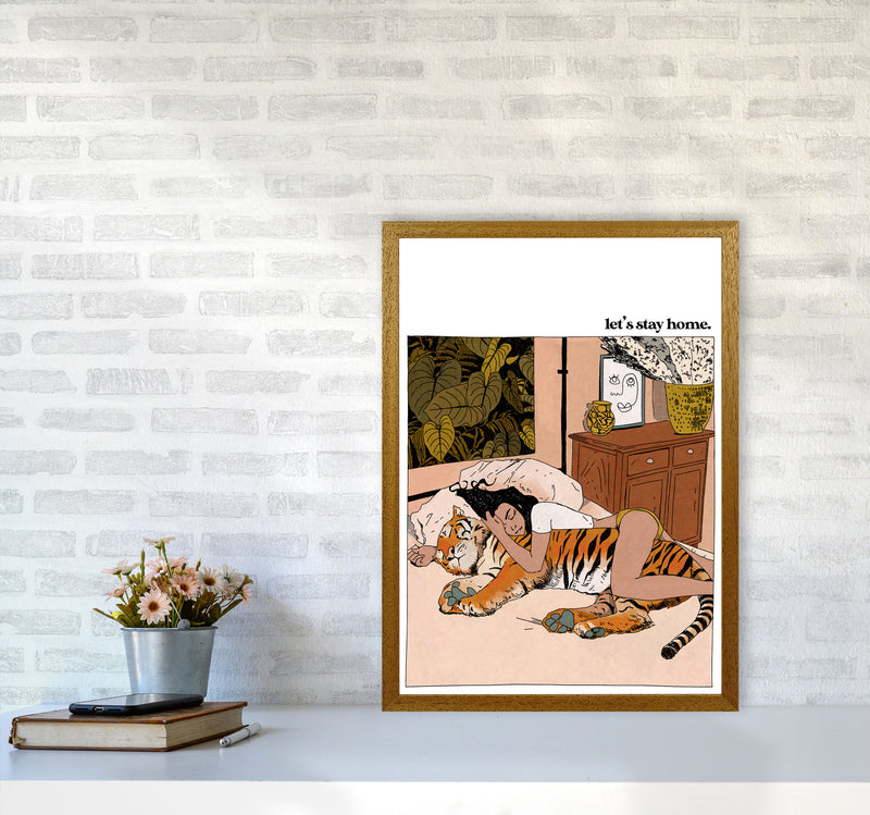 Stay Home Art Print by Lucy Michelle A2 Print Only