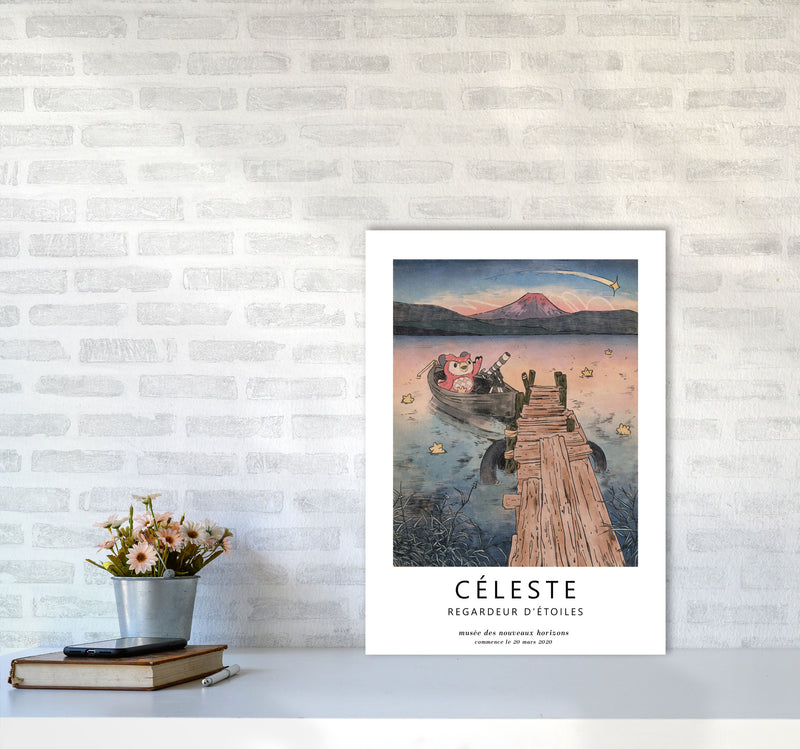 Celeste Art Print by Lucy Michelle A2 Black Frame