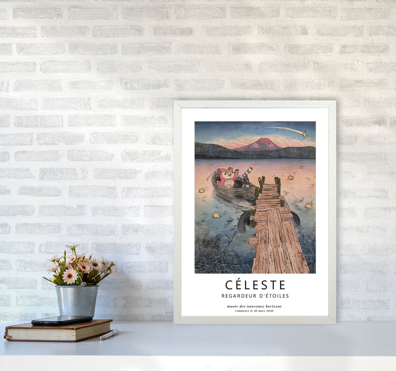 Celeste Art Print by Lucy Michelle A2 Oak Frame