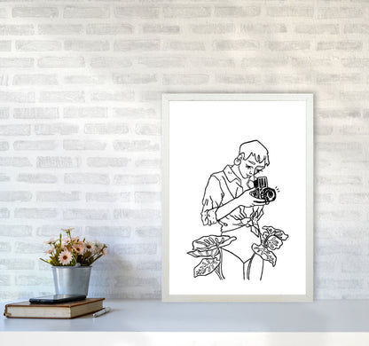 Snap Art Print by Lucy Michelle A2 Oak Frame