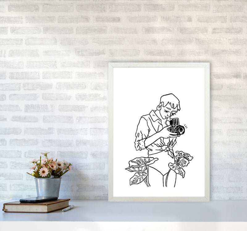 Snap Art Print by Lucy Michelle A2 Oak Frame