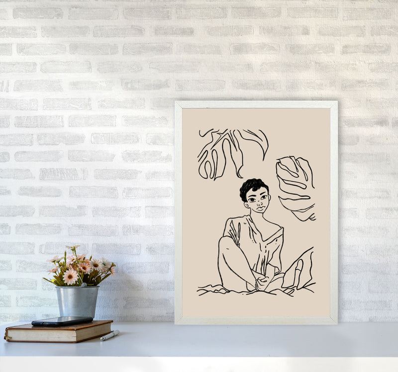 Sundays Art Print by Lucy Michelle A2 Oak Frame