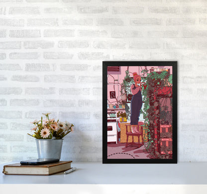 Self Care Art Print by Lucy Michelle A3 White Frame
