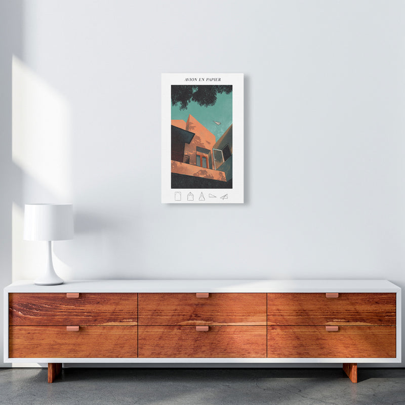 Avion En Papier Art Print by Lucy Michelle A3 Canvas