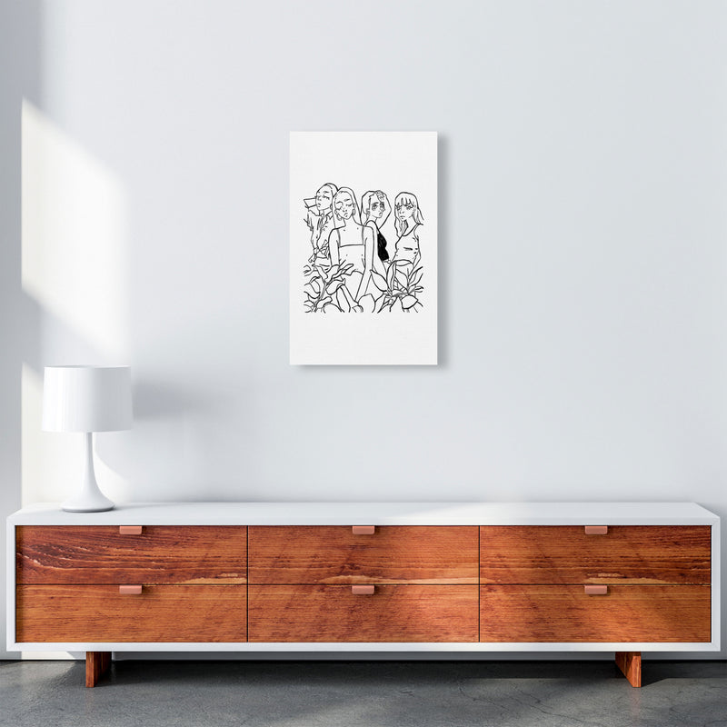 Girls Art Print by Lucy Michelle A3 Canvas