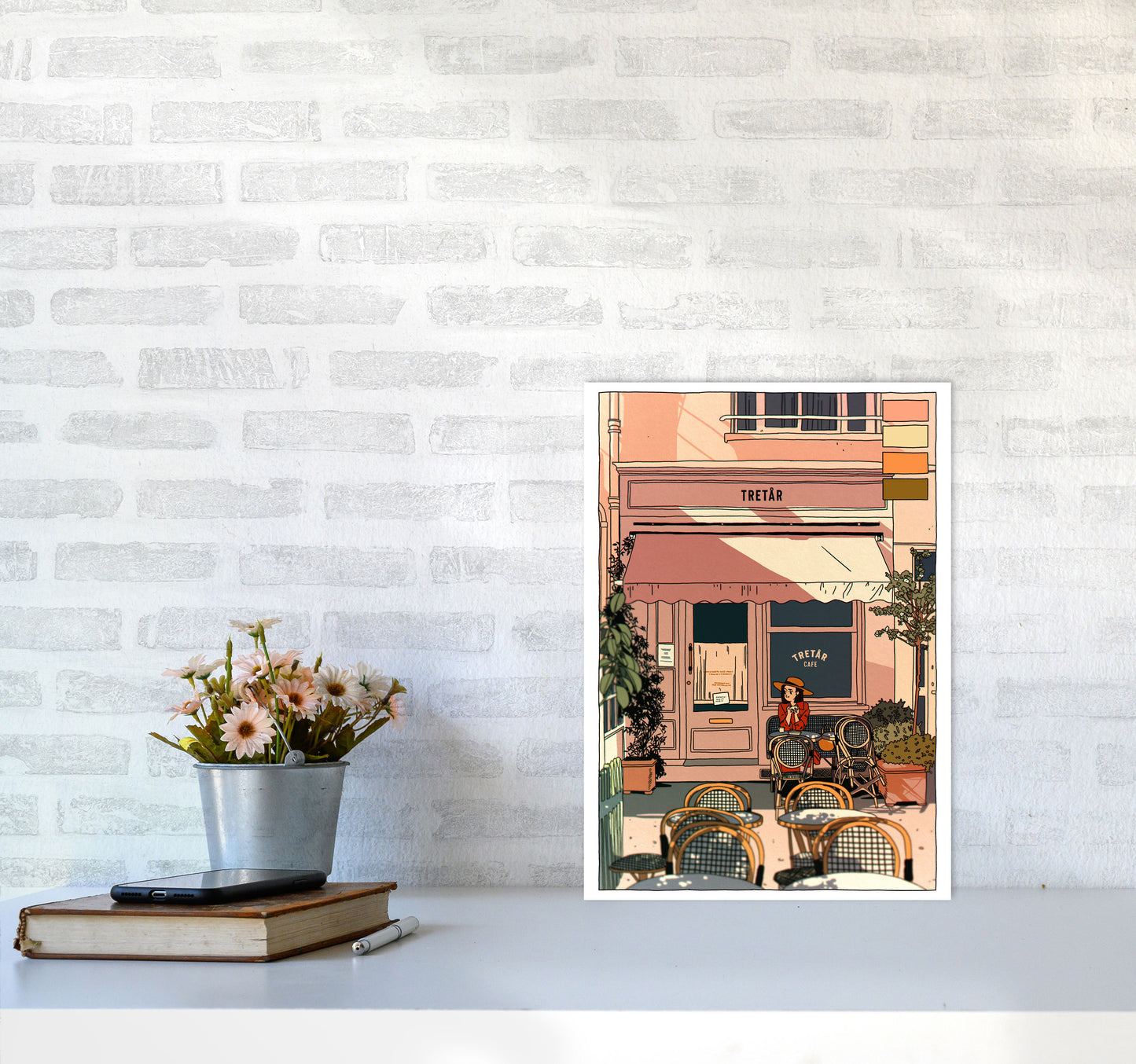 Tretar Art Print by Lucy Michelle A3 Black Frame