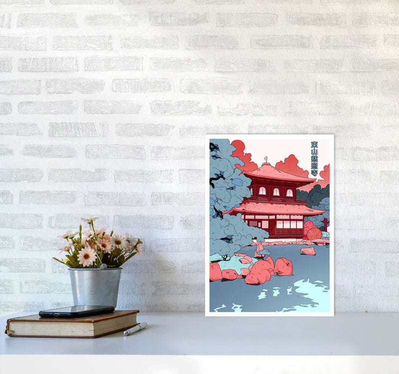 Ginkakuji Art Print by Lucy Michelle A3 Black Frame