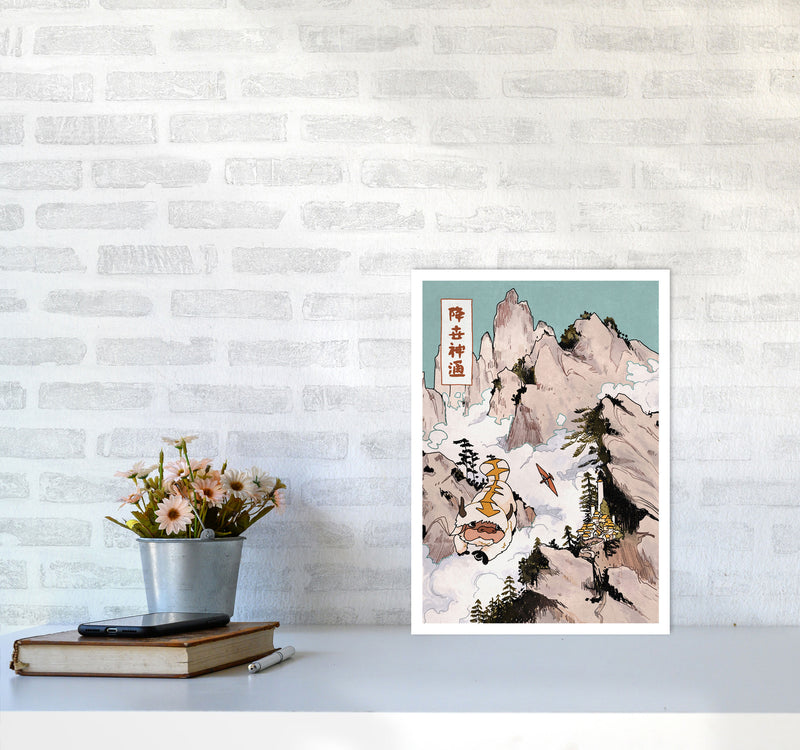 Appa Art Print by Lucy Michelle A3 Black Frame