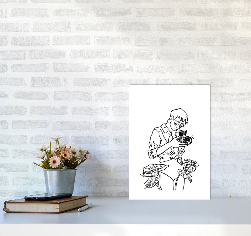 Snap Art Print by Lucy Michelle A3 Black Frame