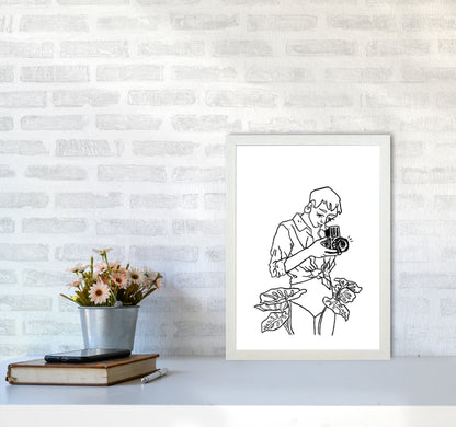 Snap Art Print by Lucy Michelle A3 Oak Frame