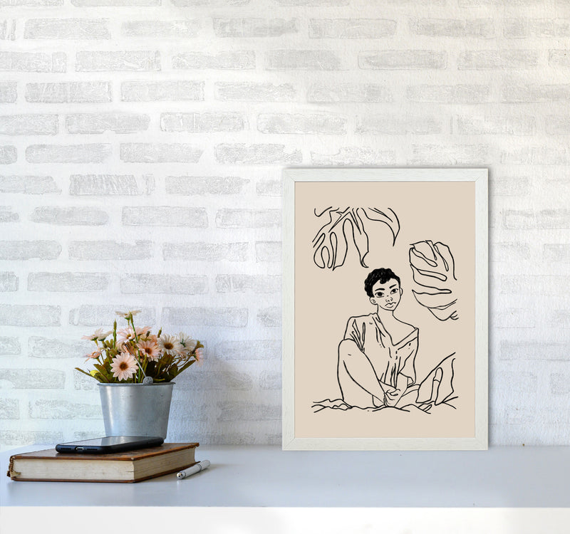 Sundays Art Print by Lucy Michelle A3 Oak Frame