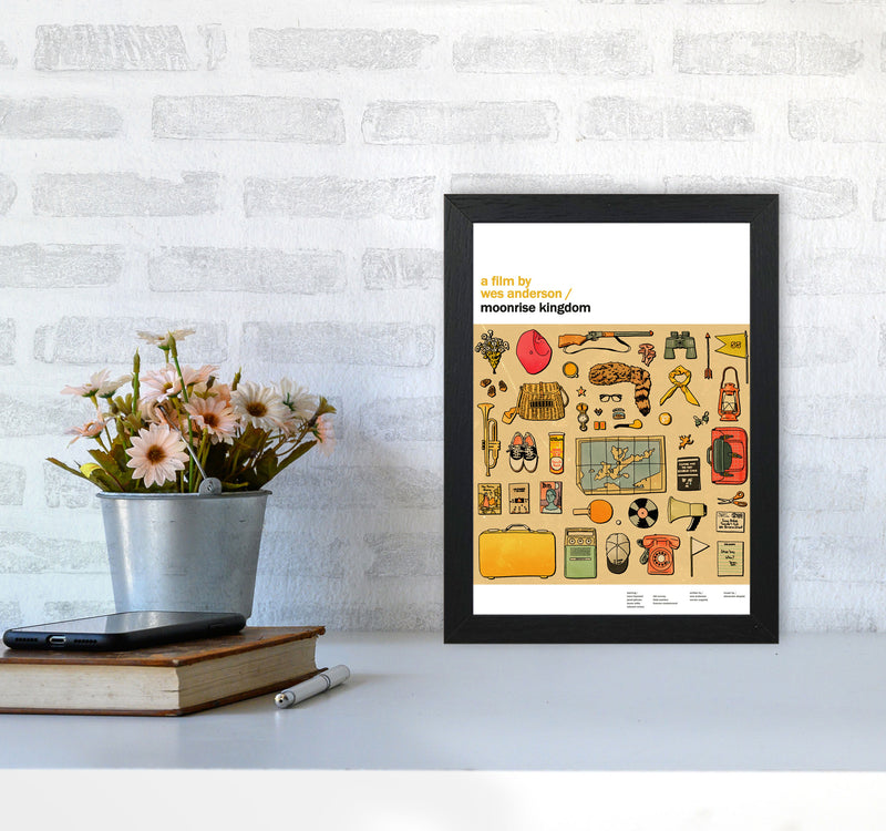 Moonrise Art Print by Lucy Michelle A4 White Frame