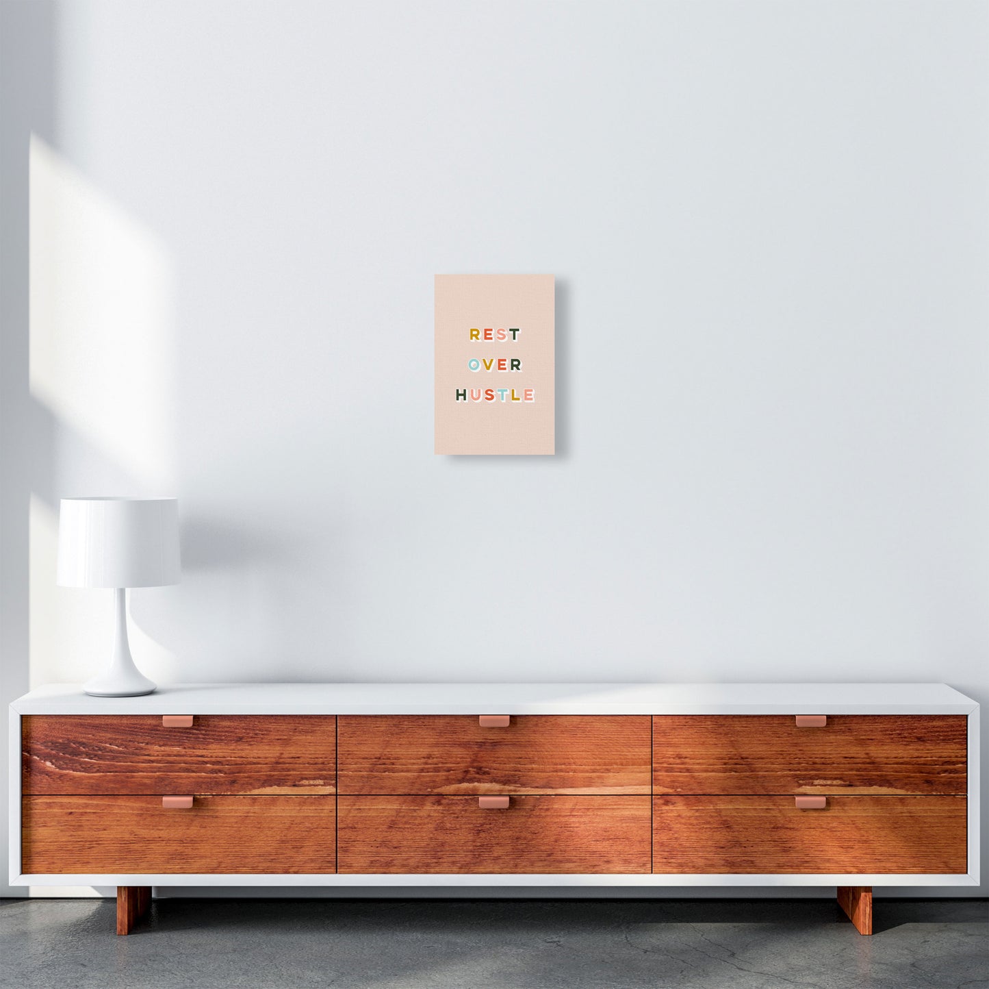 Rest Over Hustle Art Print by Lucy Michelle A4 Canvas