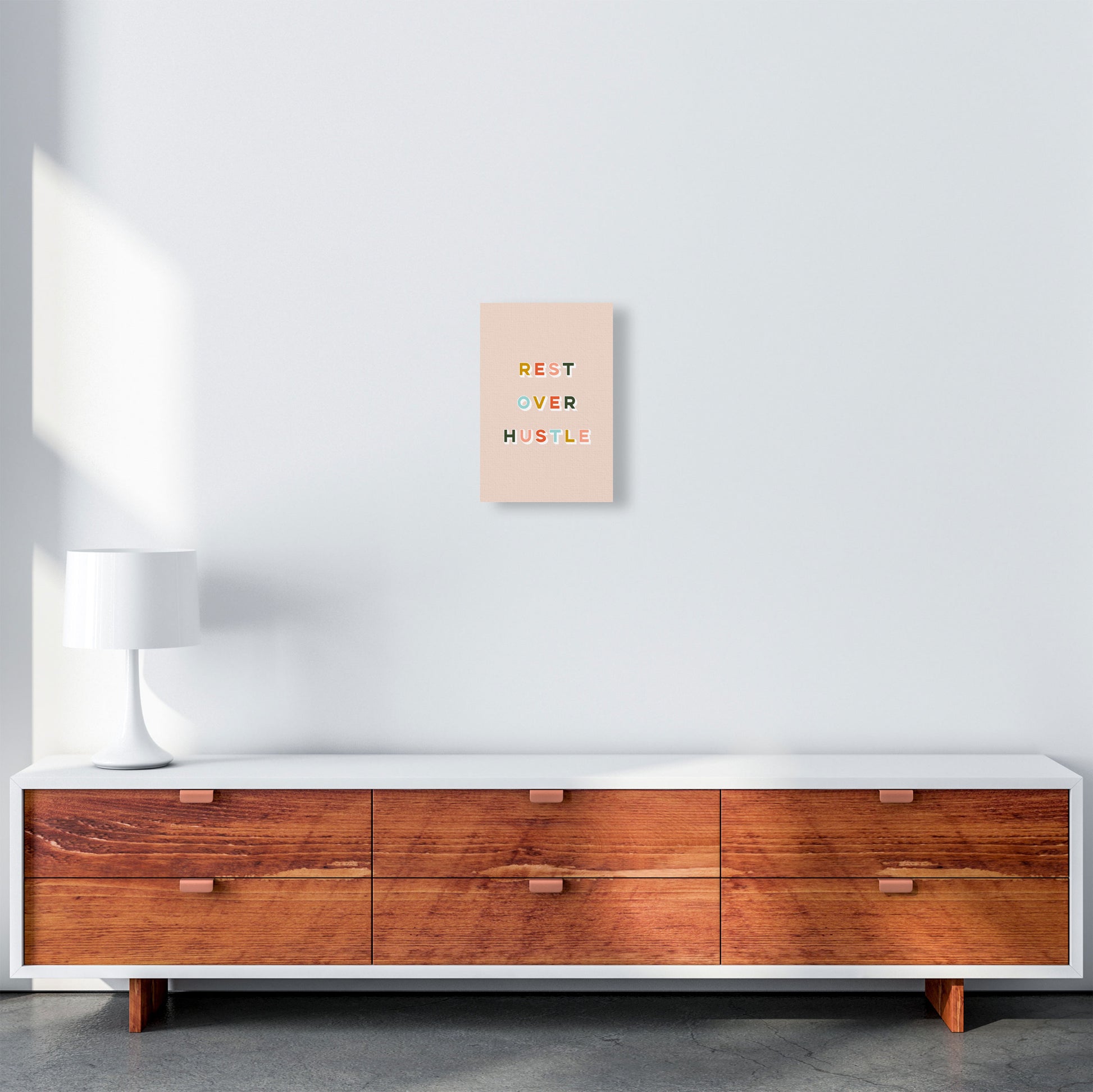 Rest Over Hustle Art Print by Lucy Michelle A4 Canvas