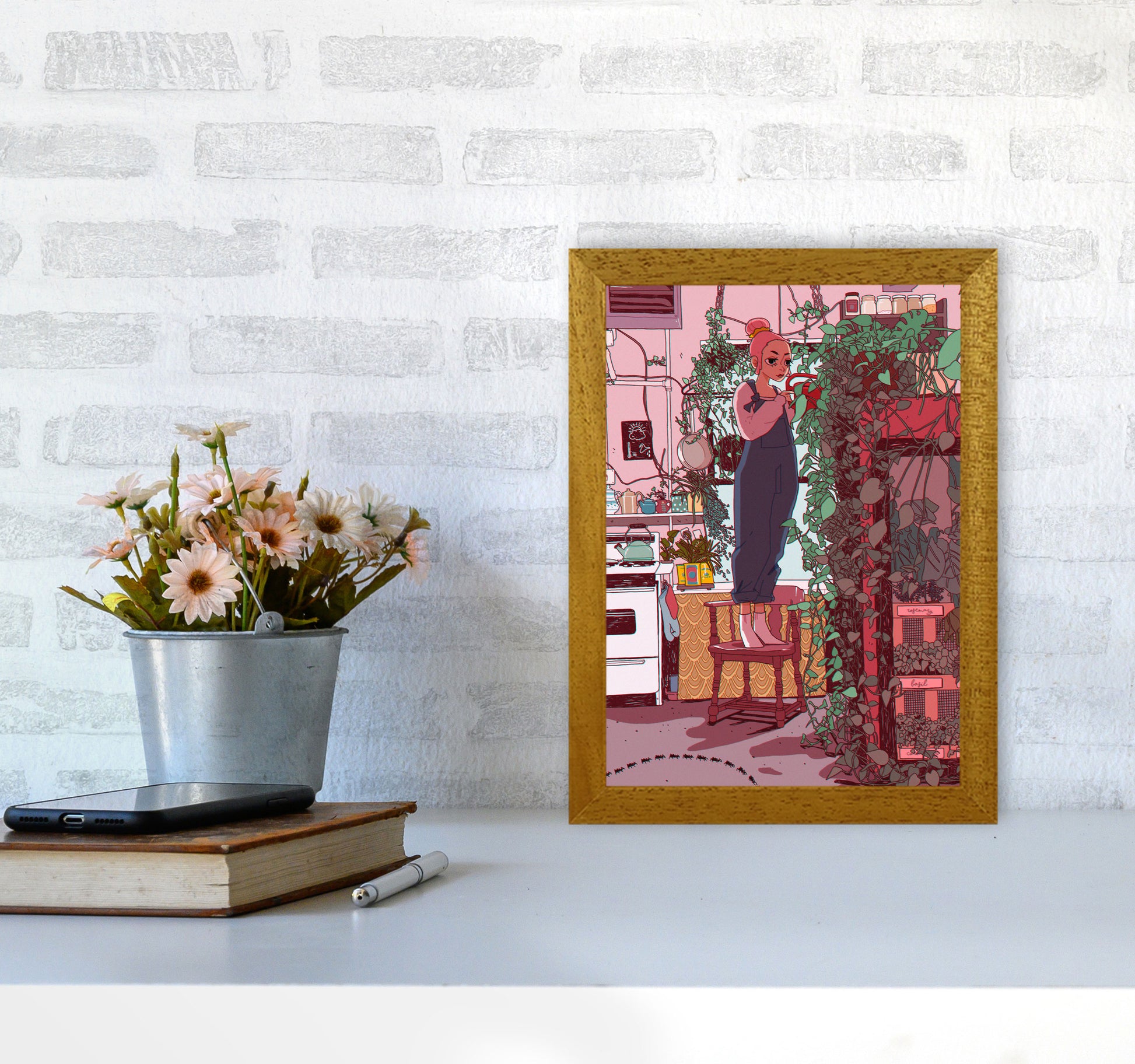 Self Care Art Print by Lucy Michelle A4 Print Only