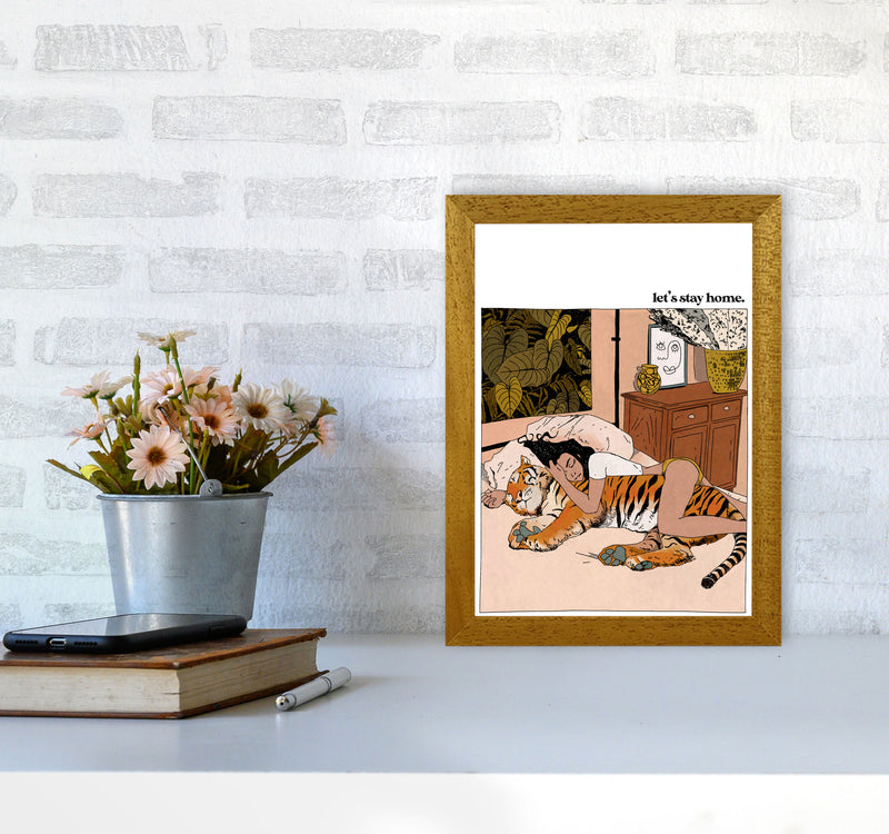 Stay Home Art Print by Lucy Michelle A4 Print Only