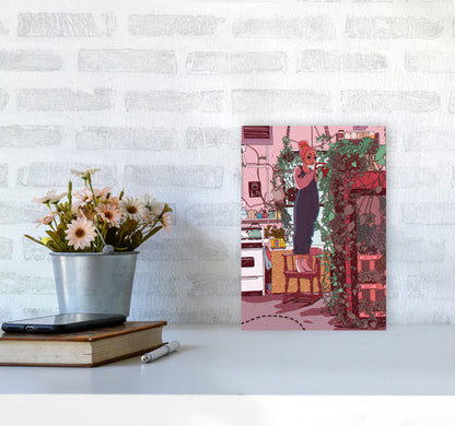 Self Care Art Print by Lucy Michelle A4 Black Frame