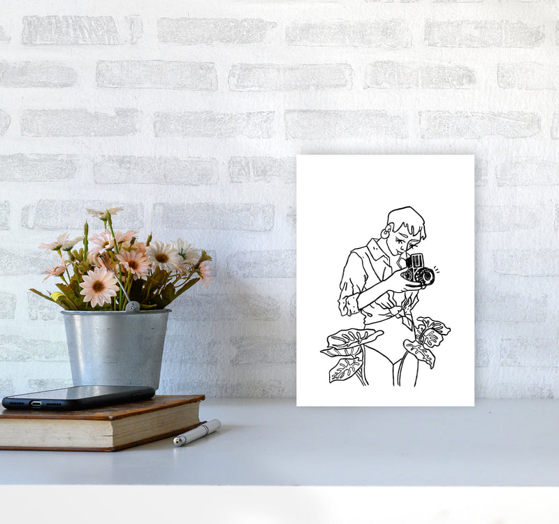 Snap Art Print by Lucy Michelle A4 Black Frame