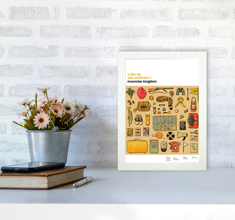 Moonrise Art Print by Lucy Michelle A4 Oak Frame