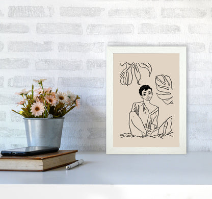 Sundays Art Print by Lucy Michelle A4 Oak Frame