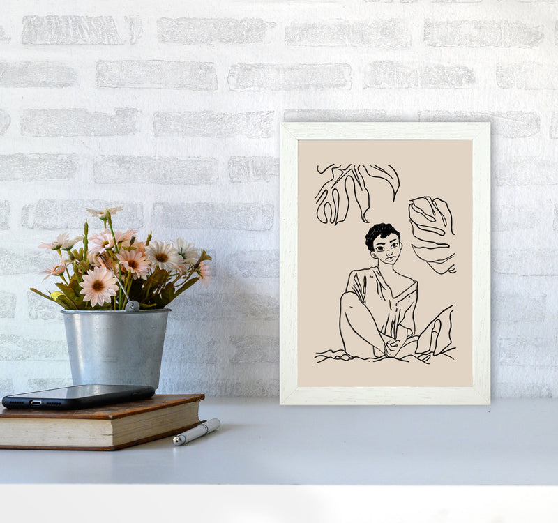 Sundays Art Print by Lucy Michelle A4 Oak Frame