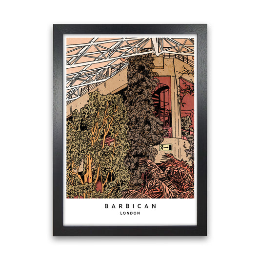 Barbican Art Print by Lucy Michelle Black Grain