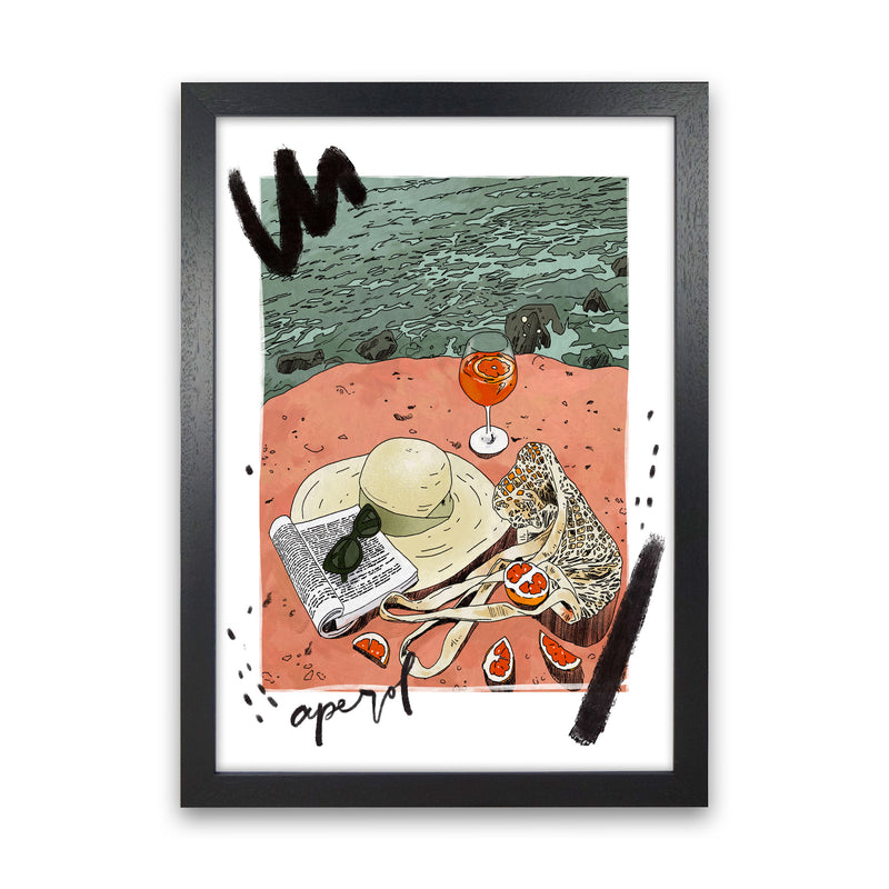 Aperol Art Print by Lucy Michelle Black Grain