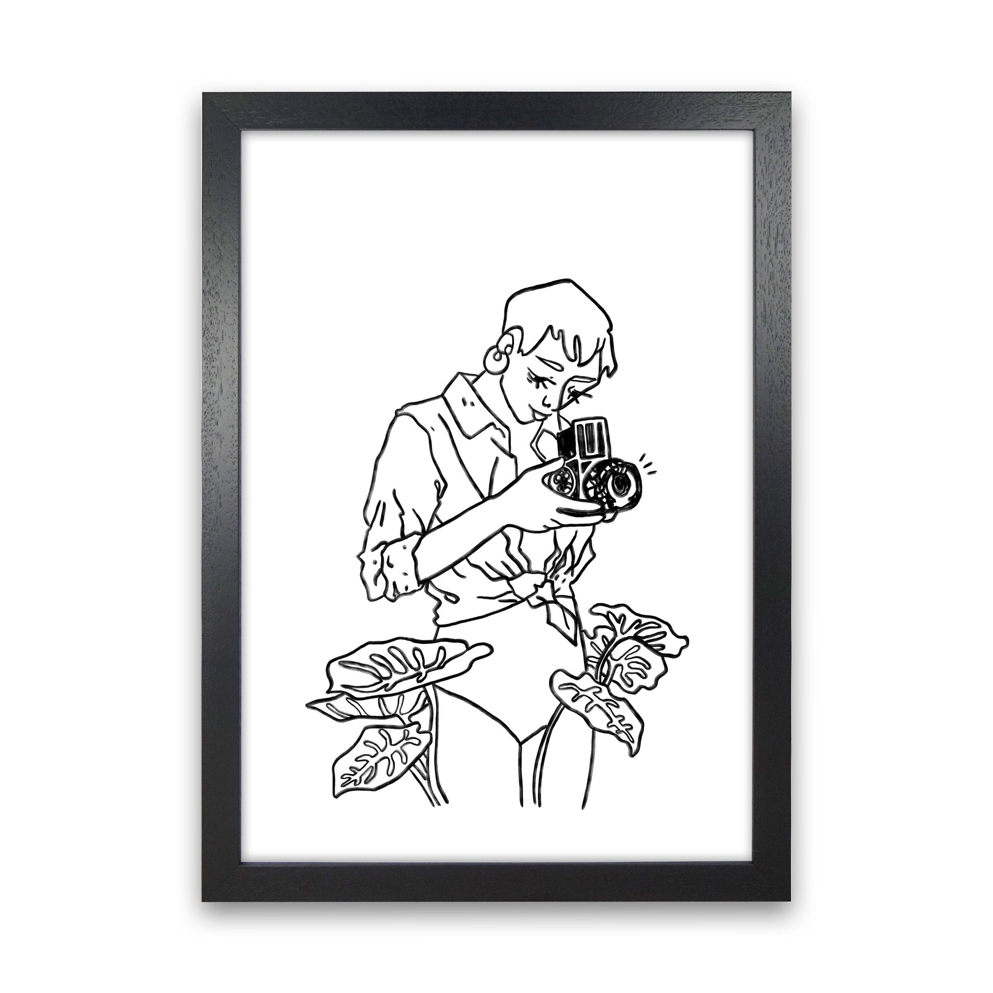 Snap Art Print by Lucy Michelle Black Grain