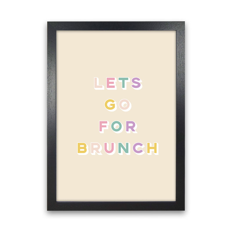 Lets Go For Brunch Art Print by Lucy Michelle Black Grain