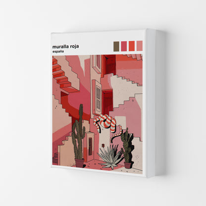 Muralla Roja Art Print by Lucy Michelle Canvas